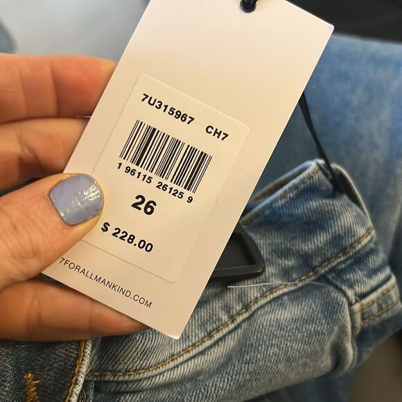 NWT 7 Seven For All Mankind Original Bootcut 26 SIDE SLITS - Picture 6 of 10